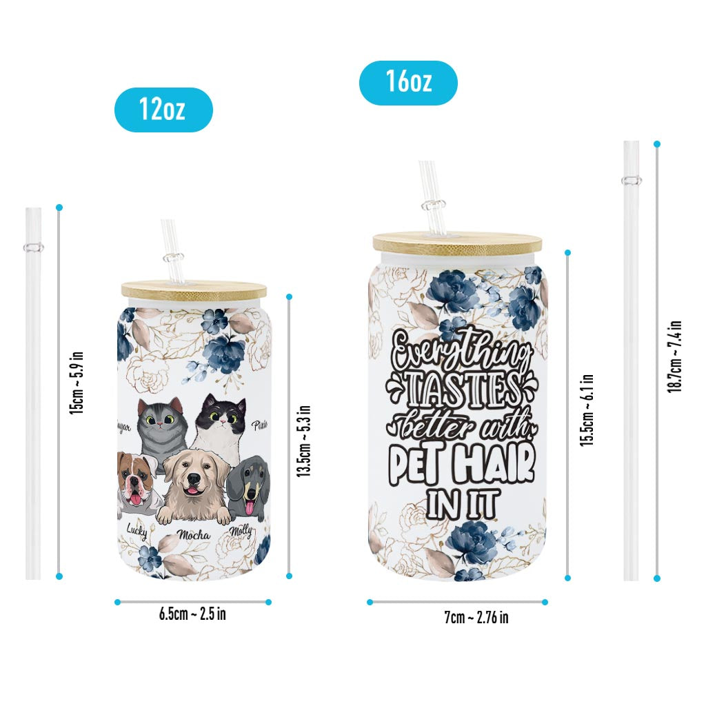 Alles schmeckt besser – Katzengeschenk für Hundeliebhaber – personalisiertes Dosenglas