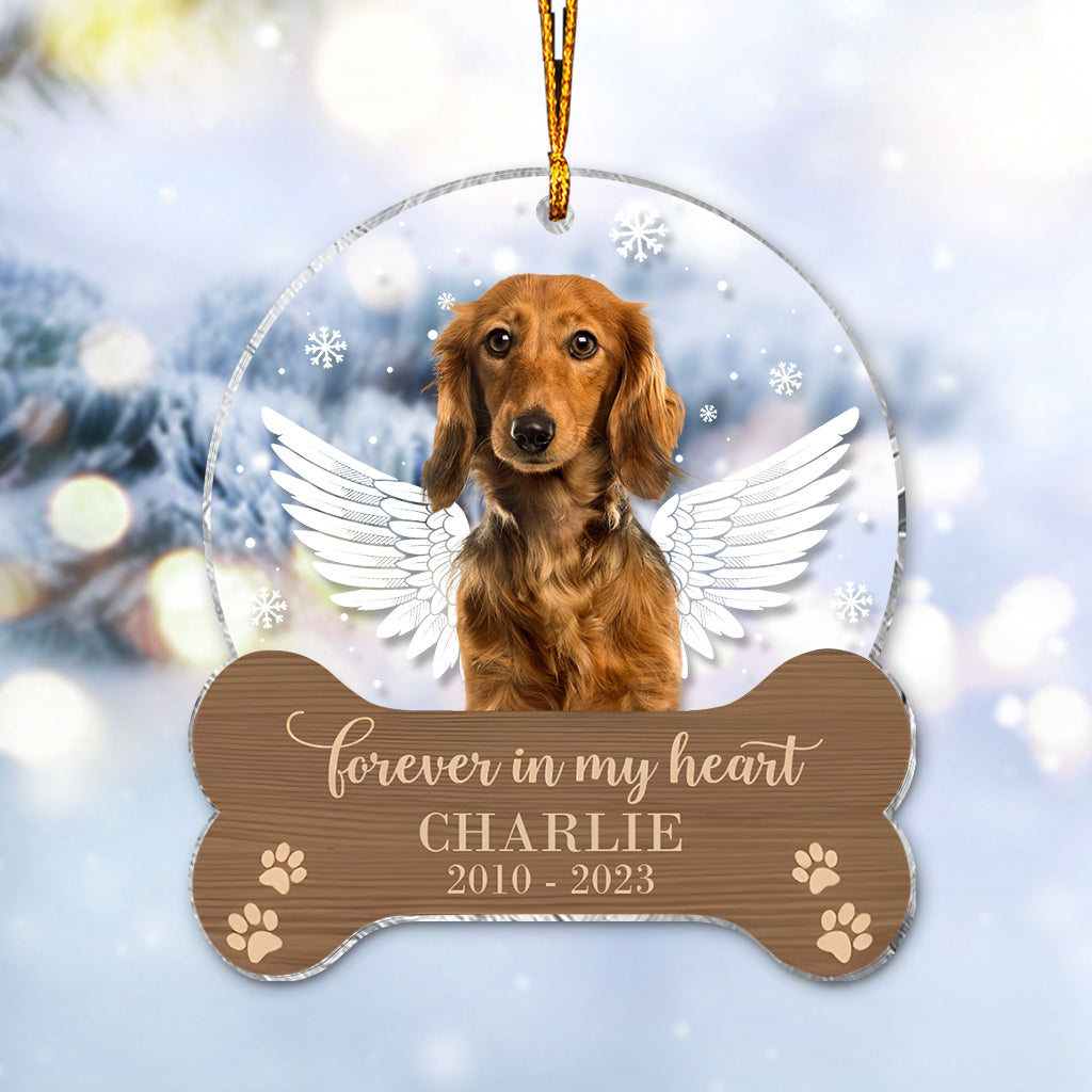 Forever Loved - Personalized Dog Transparent Ornament