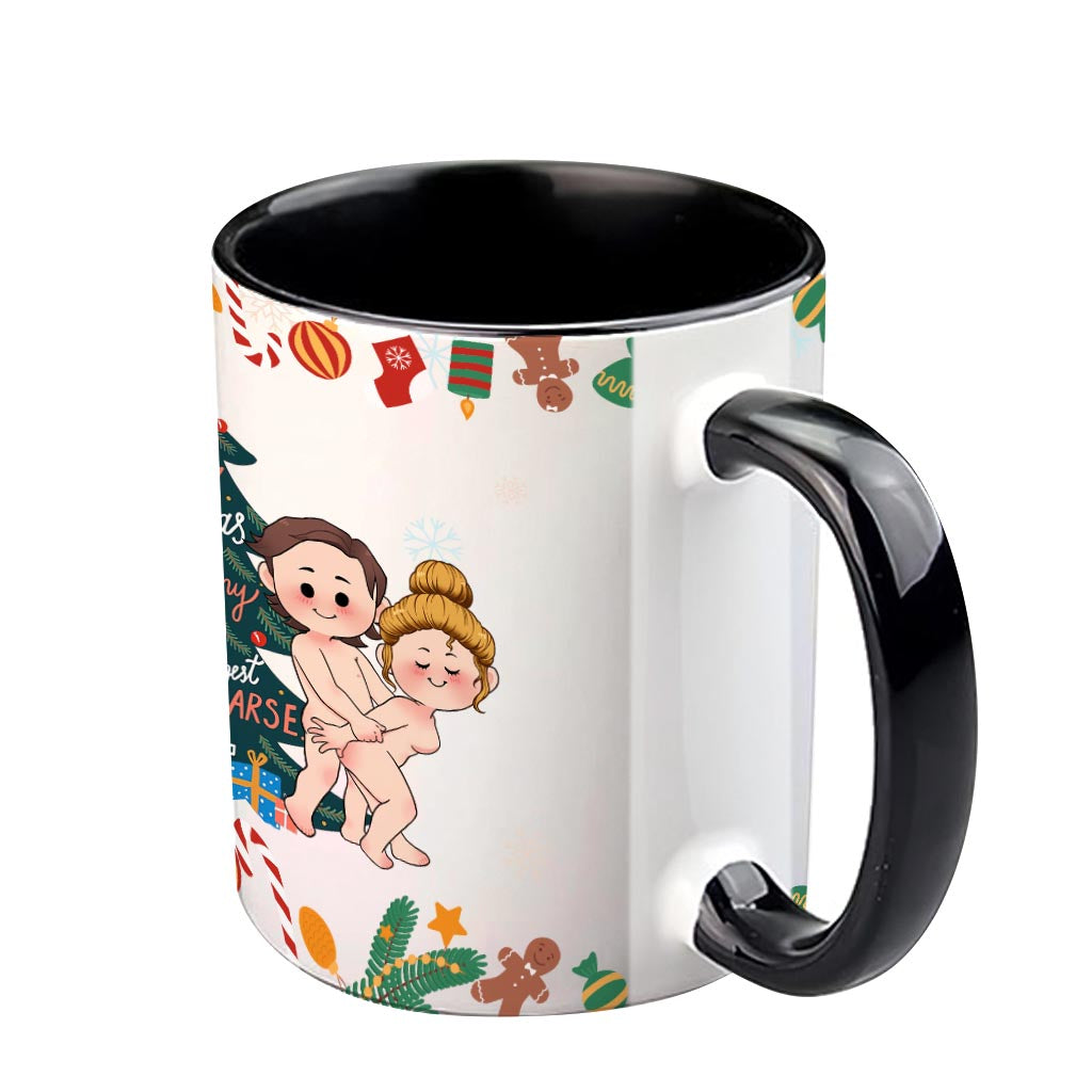 Merry Christmas To The Love Of My Life - Personalized Couple Accent Mug