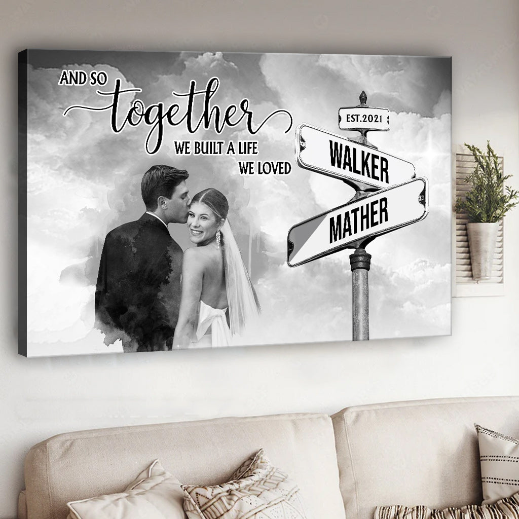 And So Together - Personalized Husband And Wife Canvas And Poster