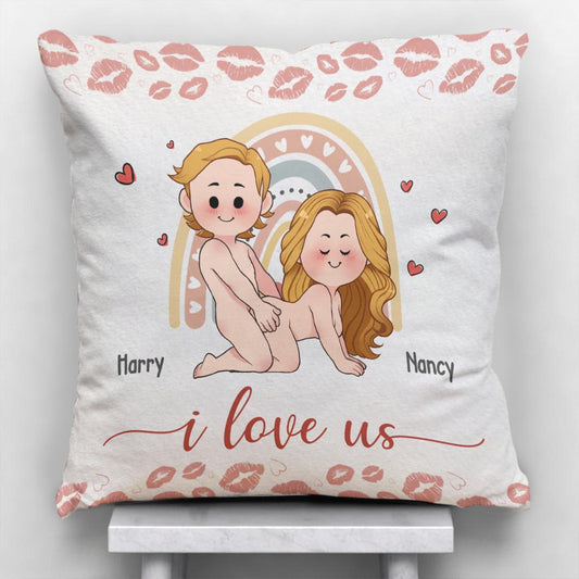 I Love Us I Met You I Like You I’m Keeping You - Personalized Couple Throw Pillow