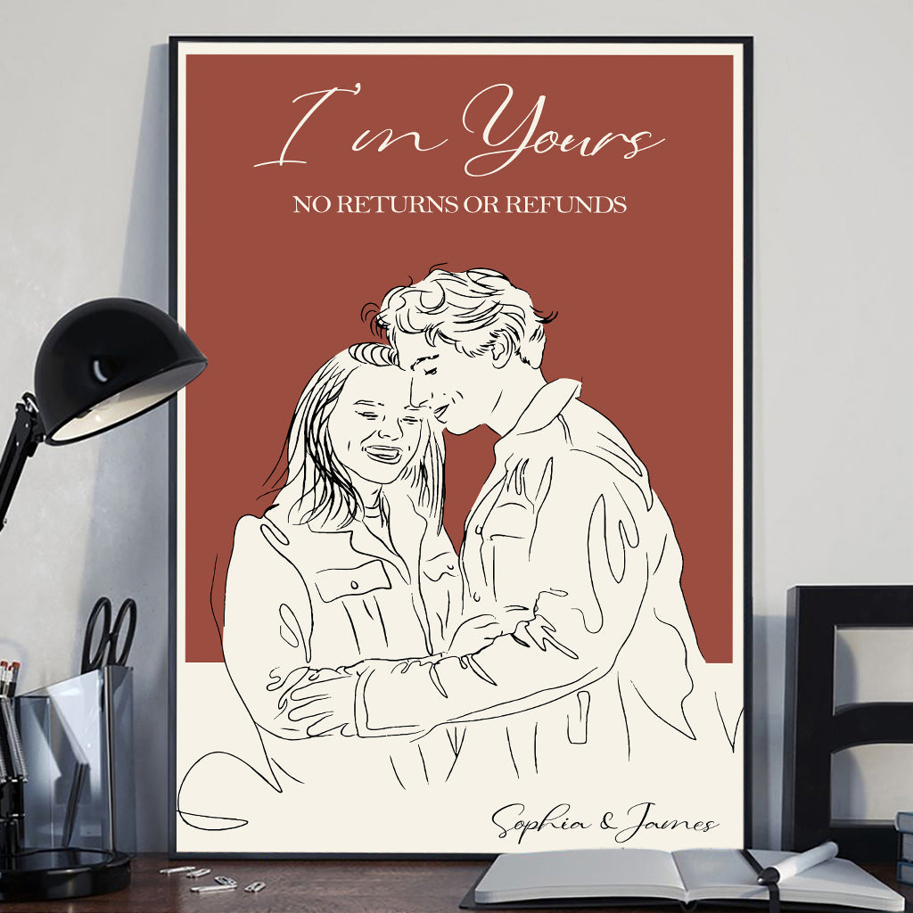 I'm Yours - Personalized Couple Canvas And Poster