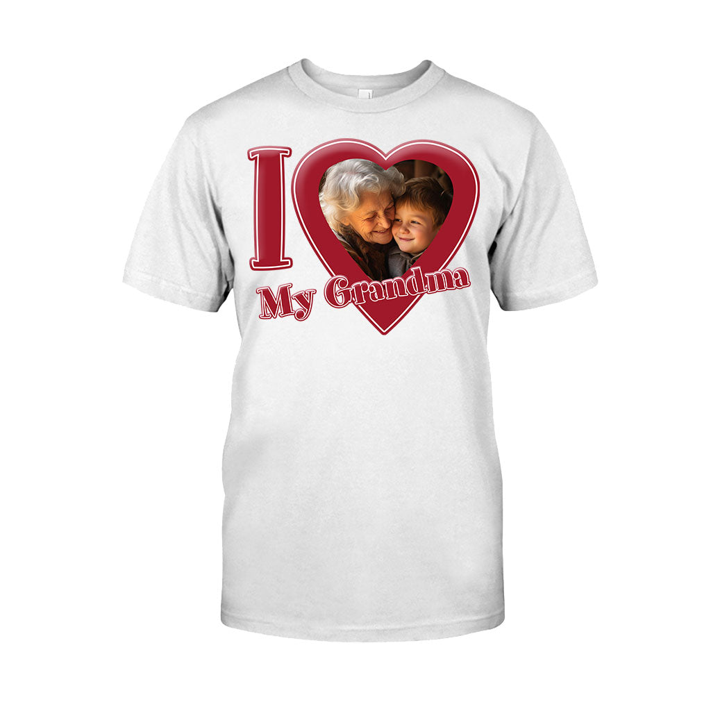 Ich liebe meine Oma/Nana/Mama... - Personalisiertes Oma-T-Shirt und Hoodie