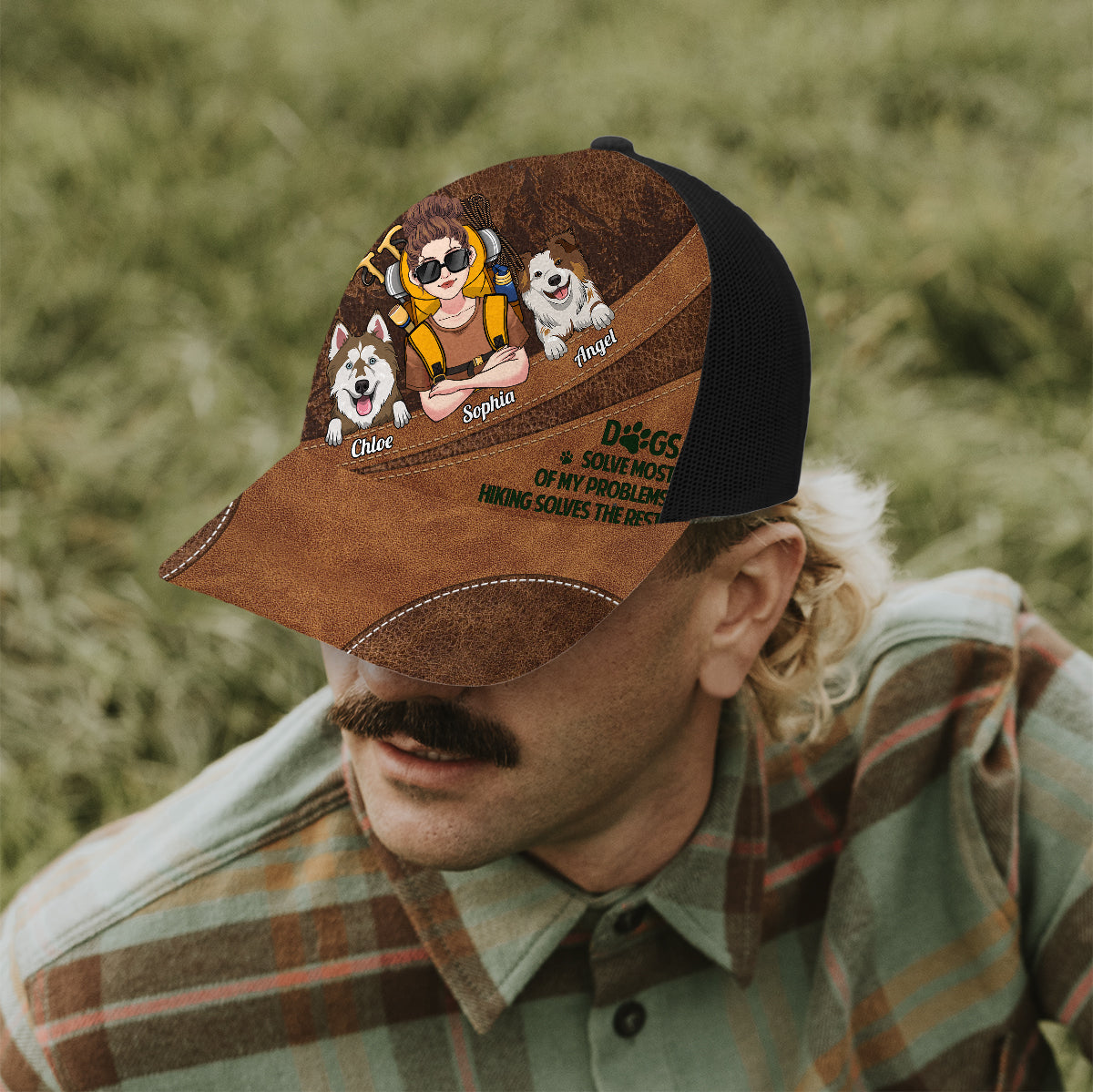 Wandern und Hunde – Personalisierte Wander-Truckermütze