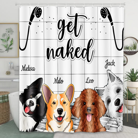 I Saw That - Personalized Dog Shower Curtain