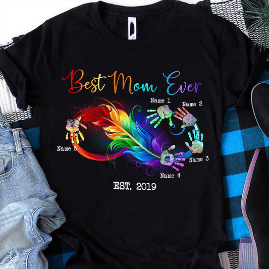 Blessed Mama - Gift for mom, grandma - Personalized T-shirt And Hoodie