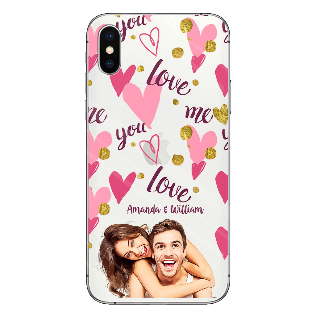 I'm Yours - Personalized Couple Clear Phone Case