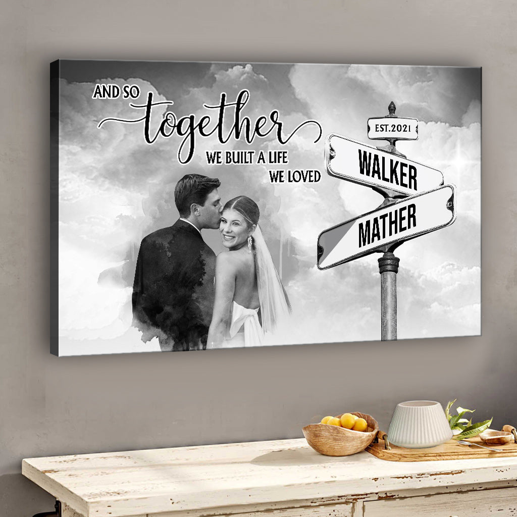 And So Together - Personalized Husband And Wife Canvas And Poster