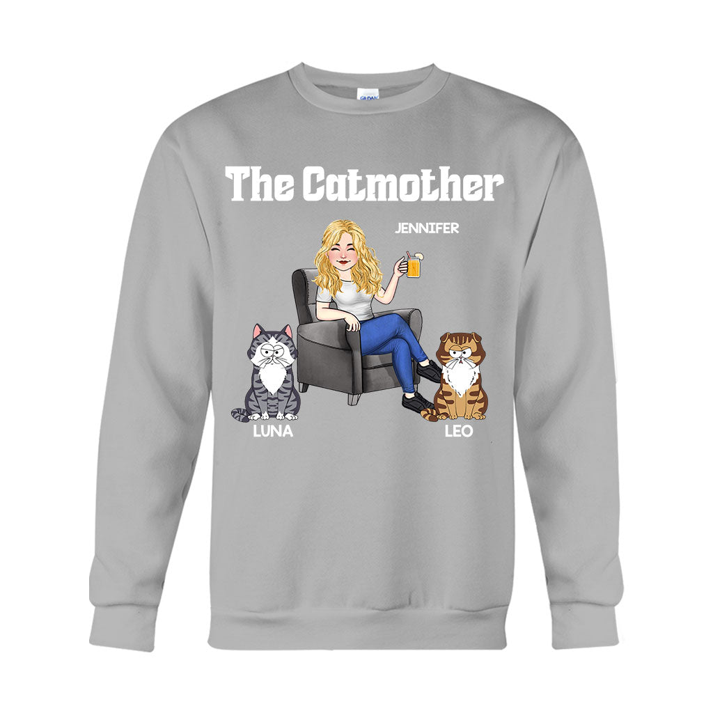 Die Katzenmutter – Personalisiertes Katzen-T-Shirt und Hoodie
