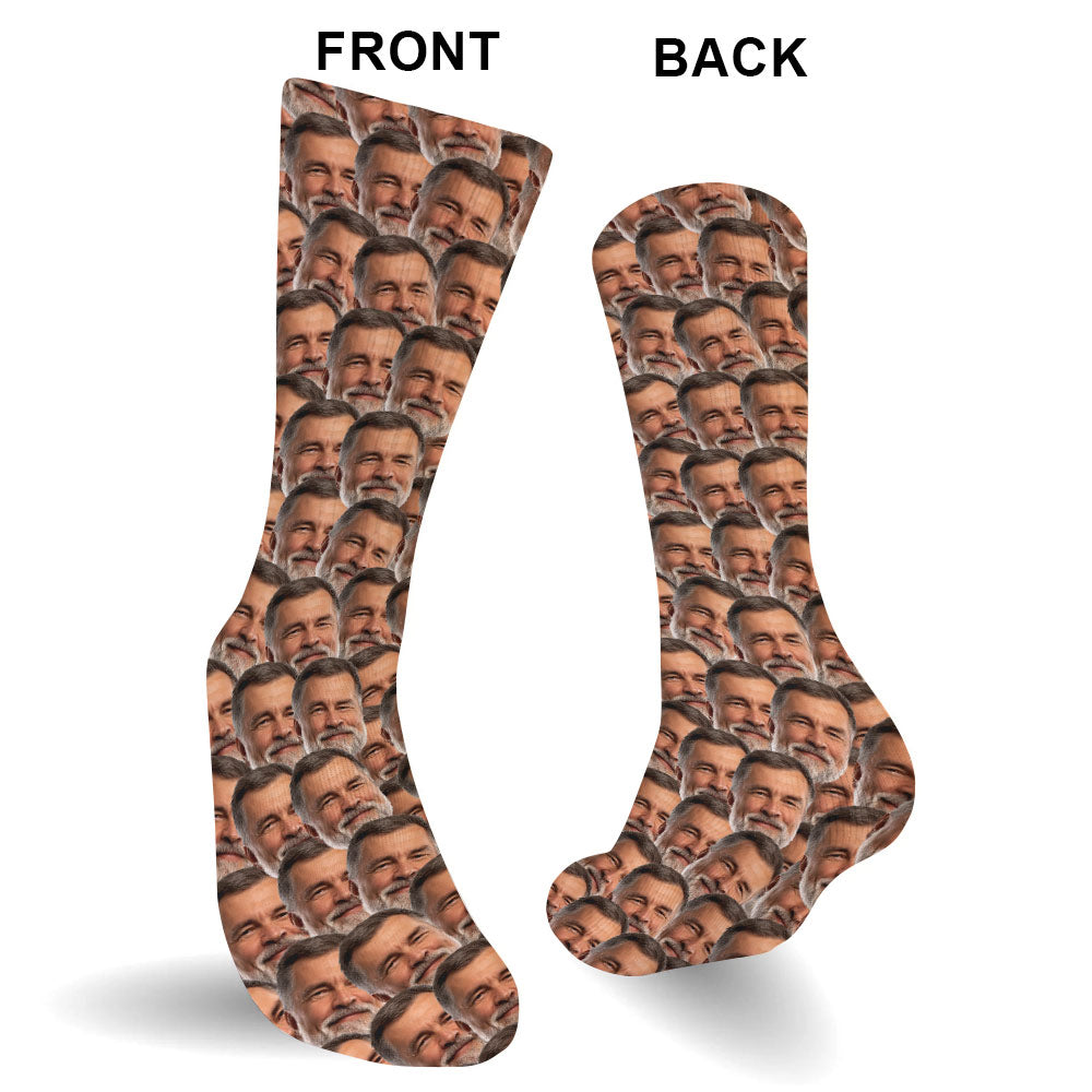 Individuell bedruckte Socken mit Onkel-Motiv
