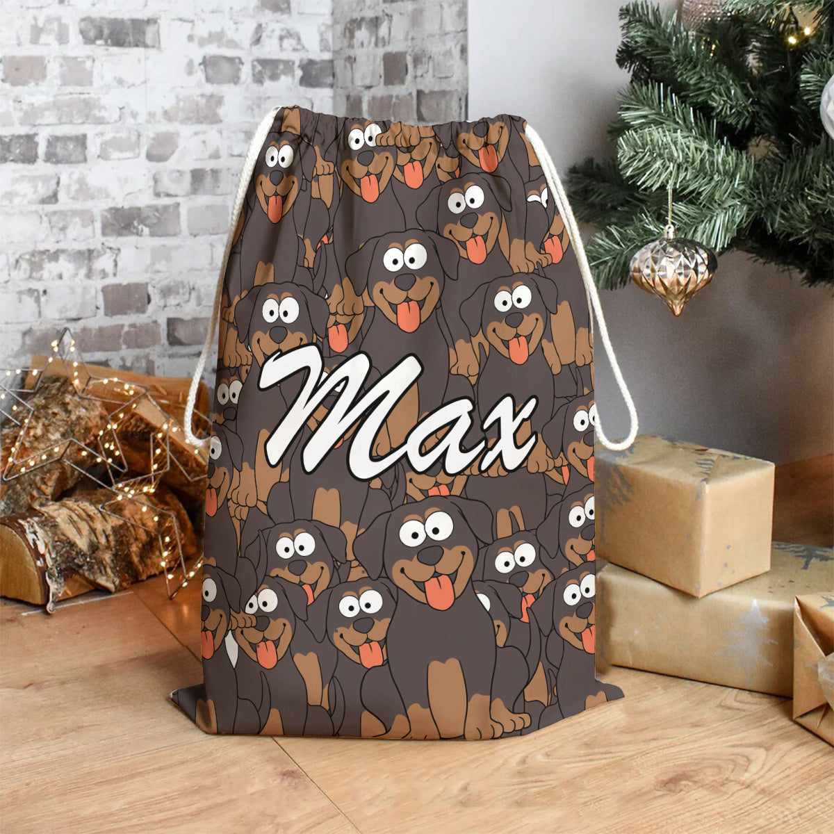 Funny Dog Cat Faces For Pet Lovers - Personalized Cat Drawstring Tote Bag