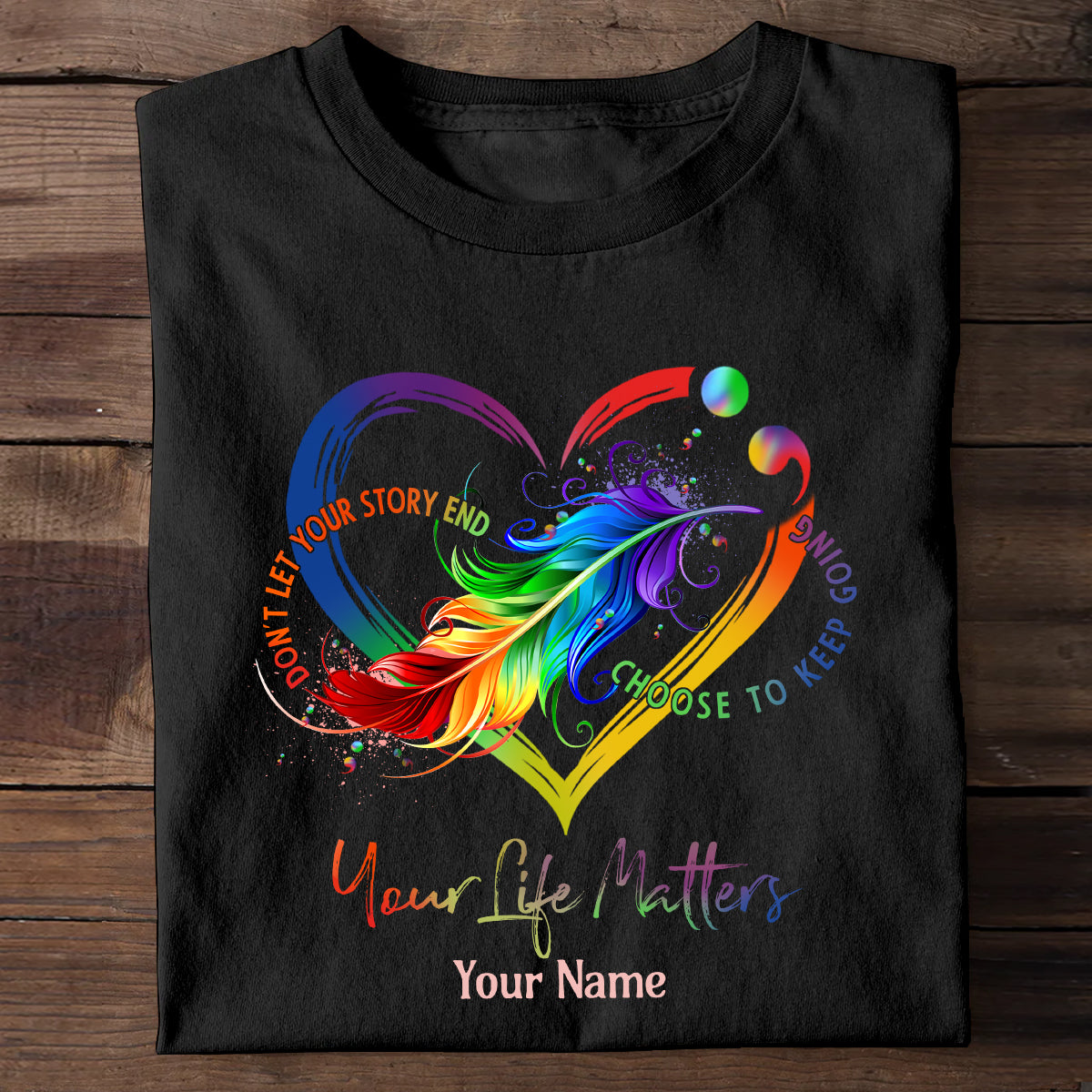 Dein Leben zählt – Personalisiertes T-Shirt und Hoodie zur Suizidprävention