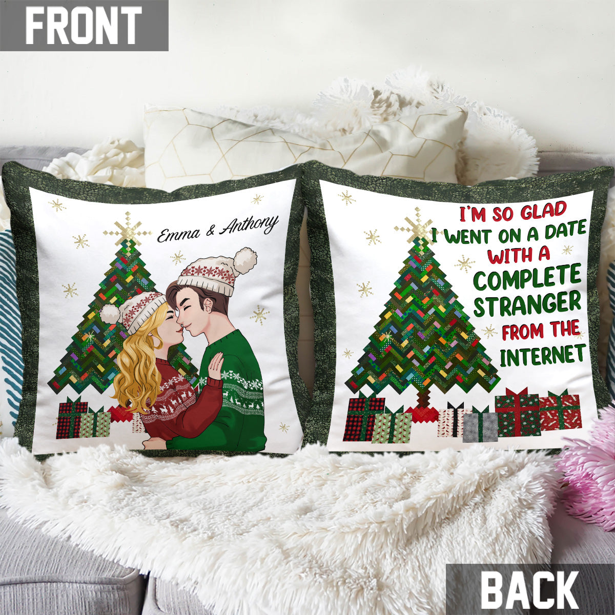 Stranger To Lover - gift for boyfriend, girlfriend - Personalized Throw Pillow