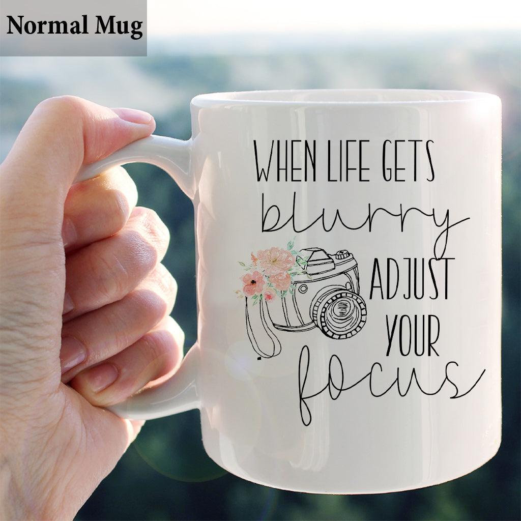 Ajustez votre mise au point - Mug photo personnalisé