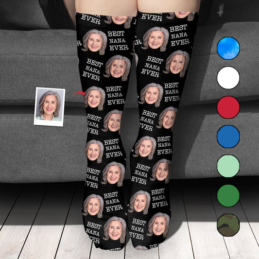 Custom Face - Personalized Grandma Socks