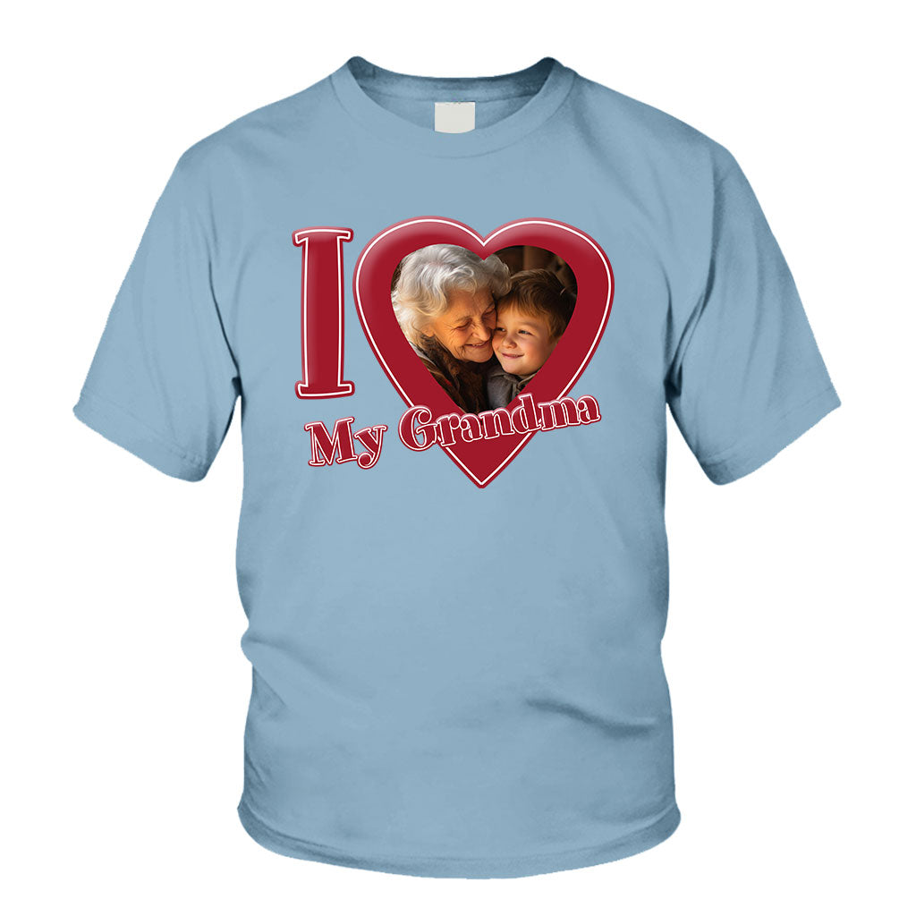 Ich liebe meine Oma/Nana/Mama... - Personalisiertes Oma-T-Shirt und Hoodie