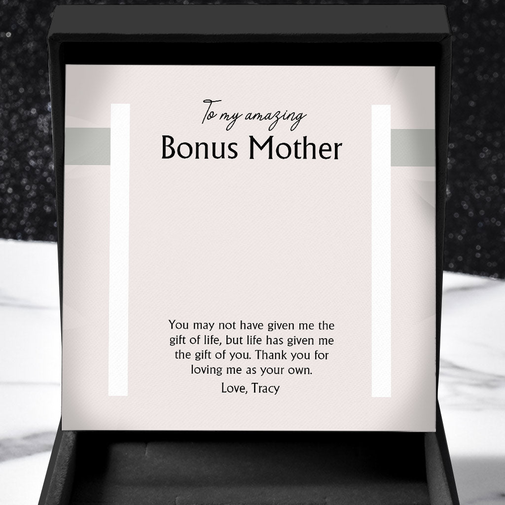 To My Amazing Bonus Mother - Personalized Step Mom Necklace