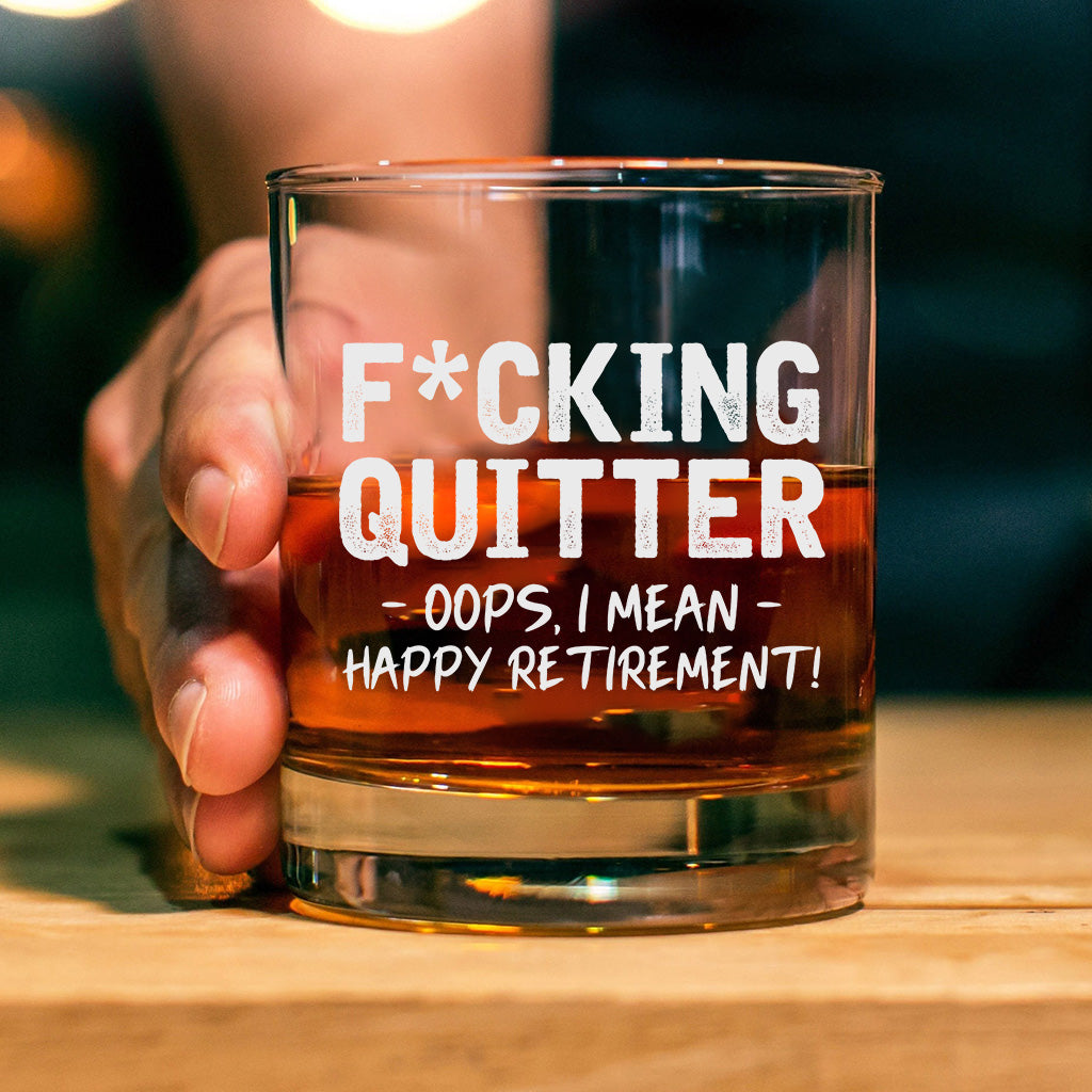 Bonne retraite - Verre à roche à la retraite