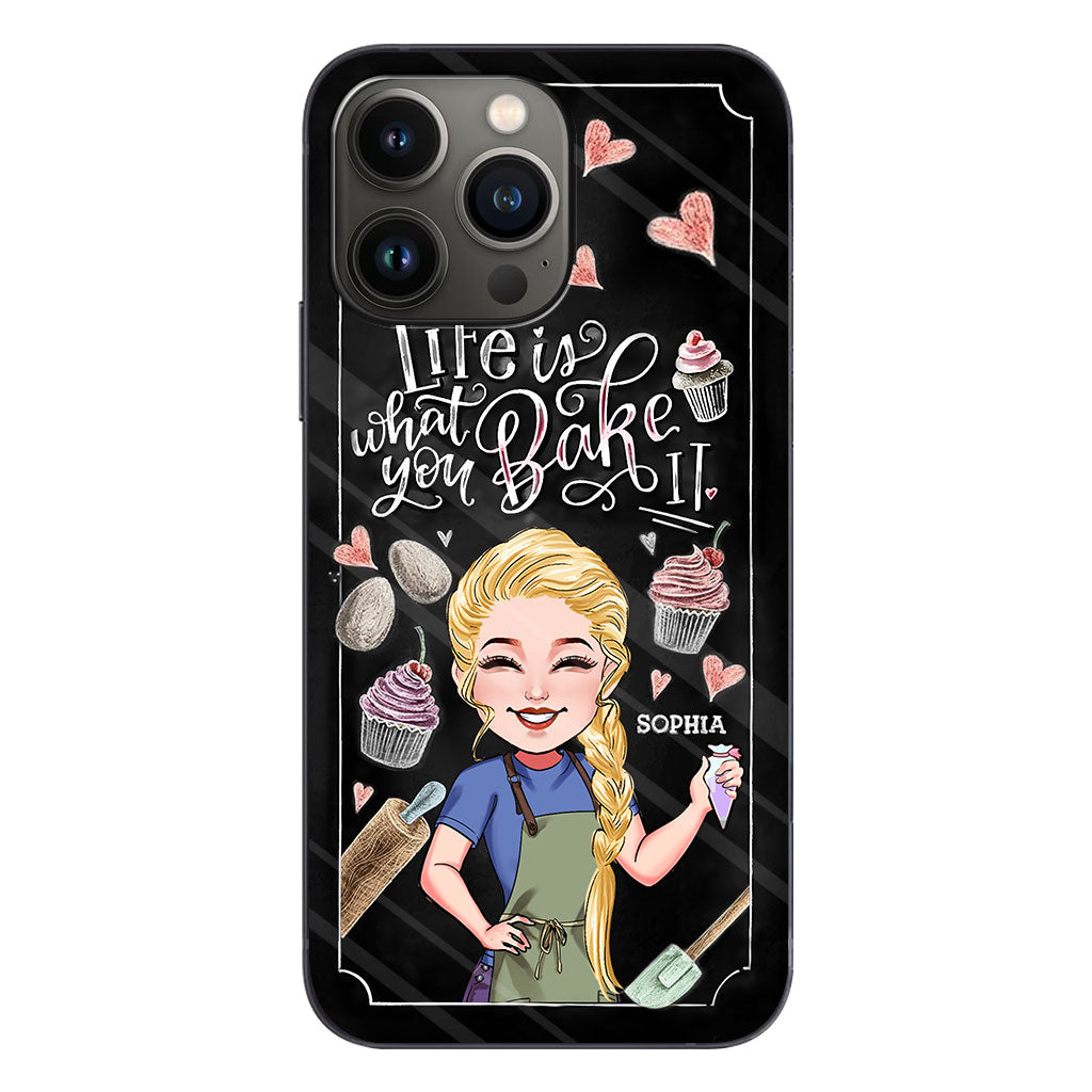 Life Is What You Bake It - Personalized Baking Phone Case
