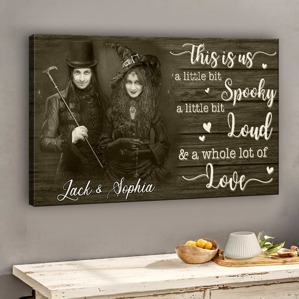 This Is Us Couple Halloween Vibes Face Swap - Personalized Couple Canvas And Poster