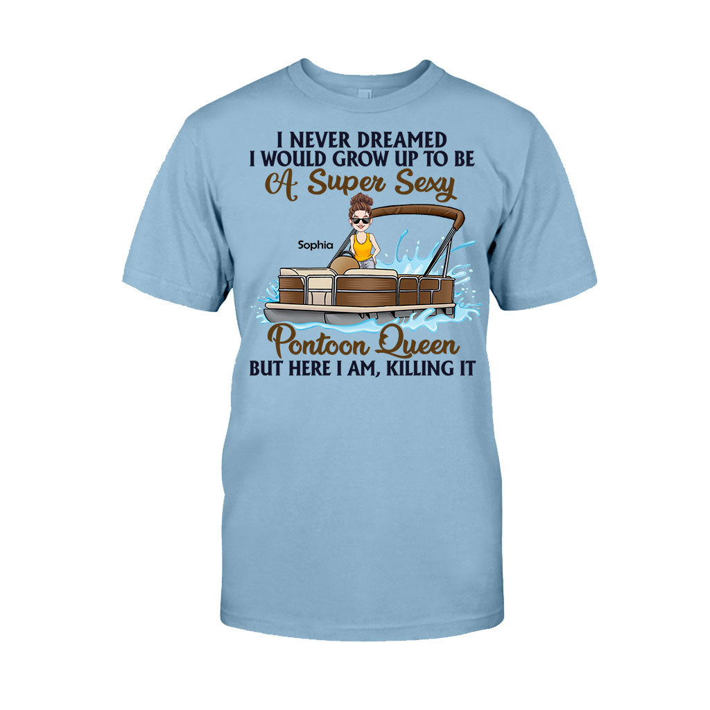 Pontoon Queen – Personalisiertes Pontoon-T-Shirt & Hoodie