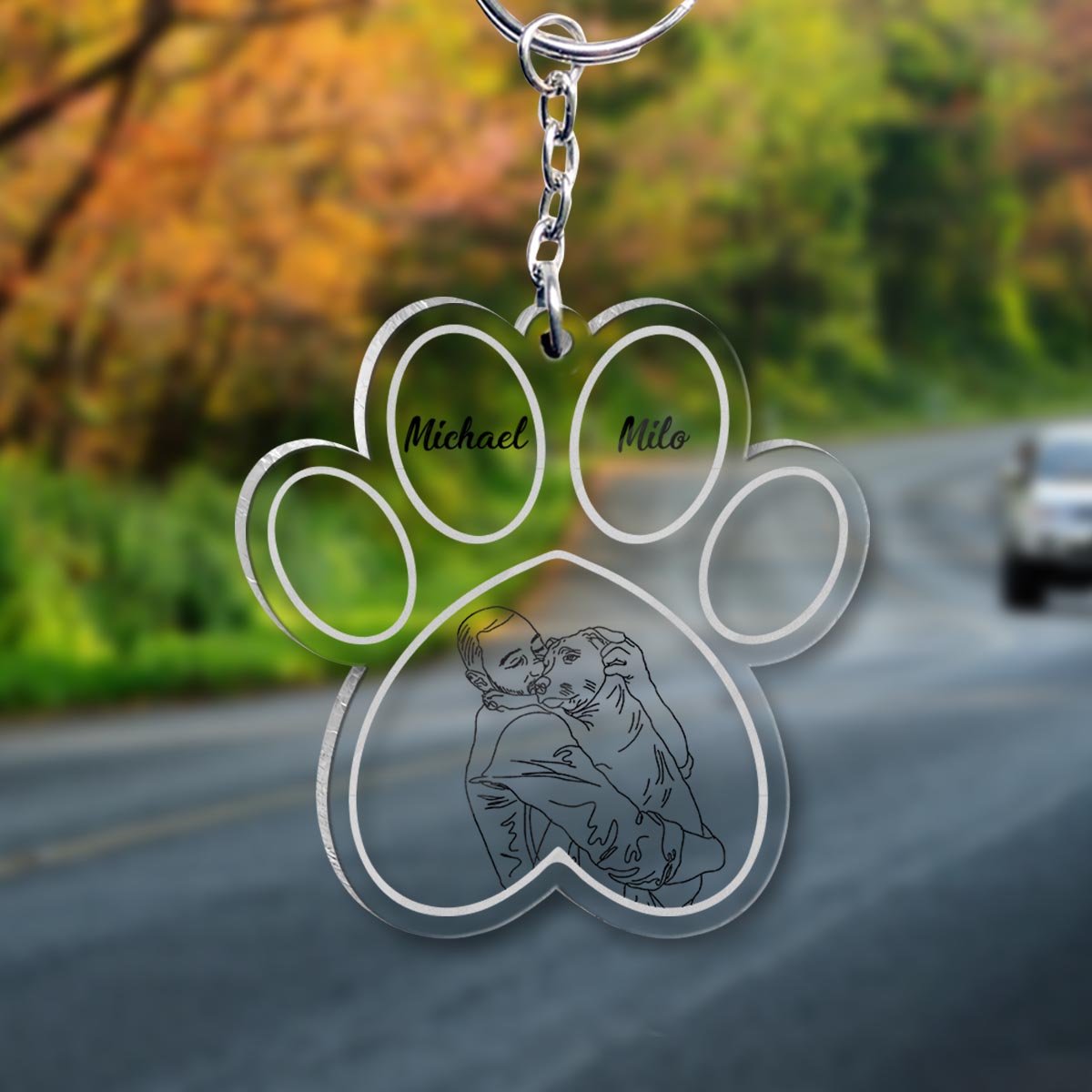 Fur Baby - Personalized Dog Keychain
