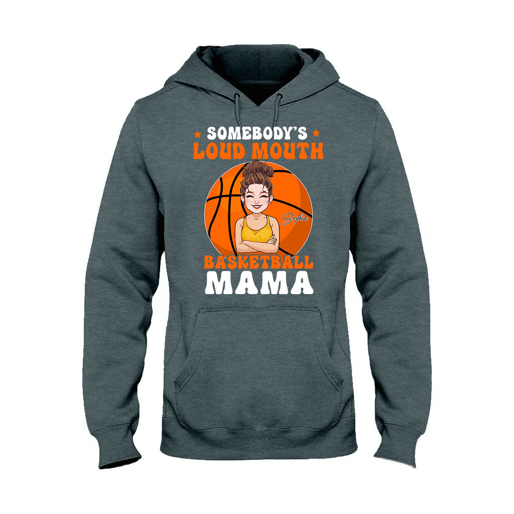 Loud Mouth Basketball Mama - Personalized Basketball T-shirt And Hoodie