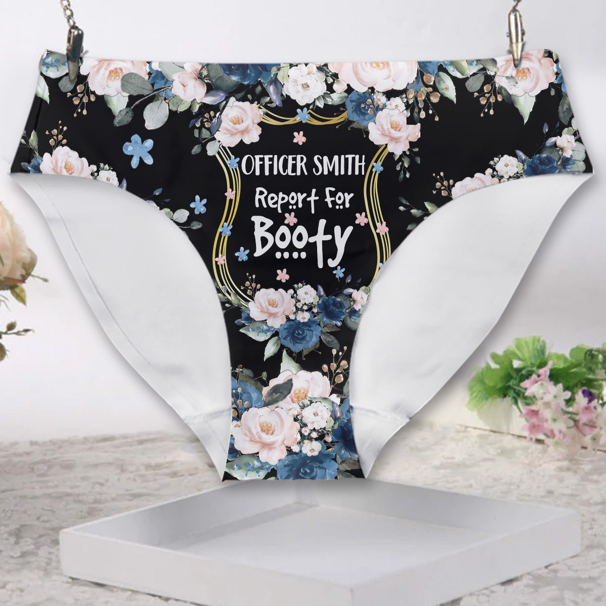 Officer Report For Booty - Personalized Police Officer Women Briefs