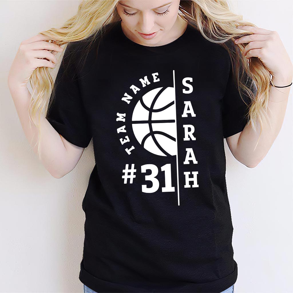 Love Basketball - Personalized Basketball T-shirt And Hoodie