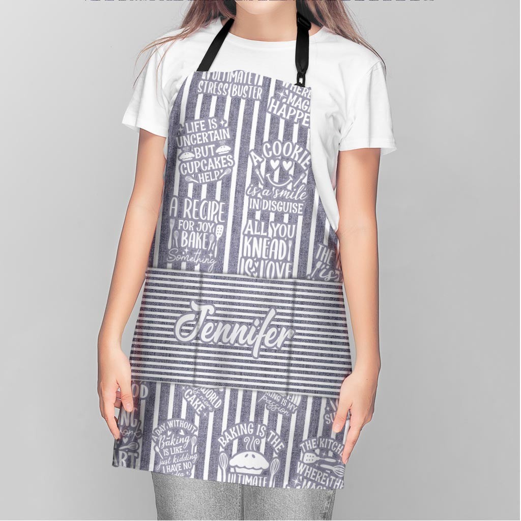 Baking Is A Work Of Heart - Personalized Baking Apron