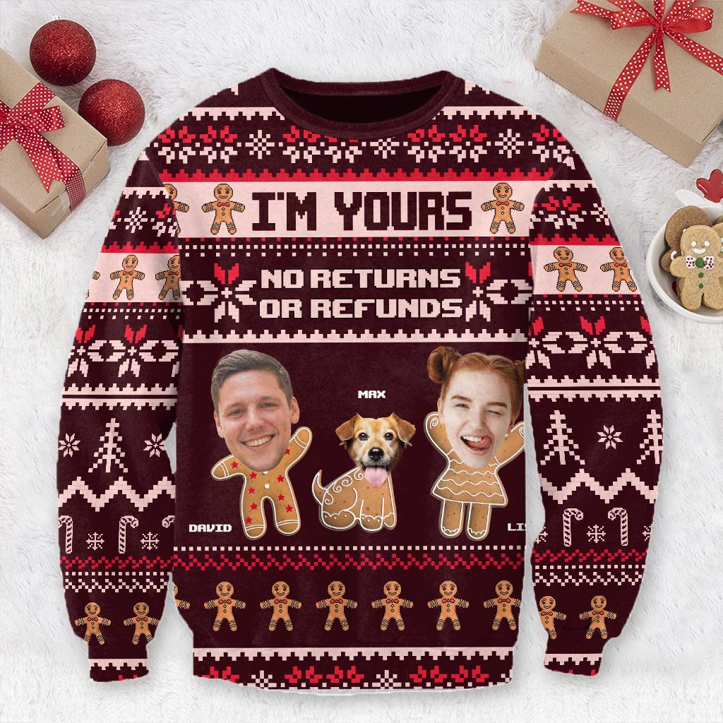 I'm Yours - Personalized Couple Ugly Sweater
