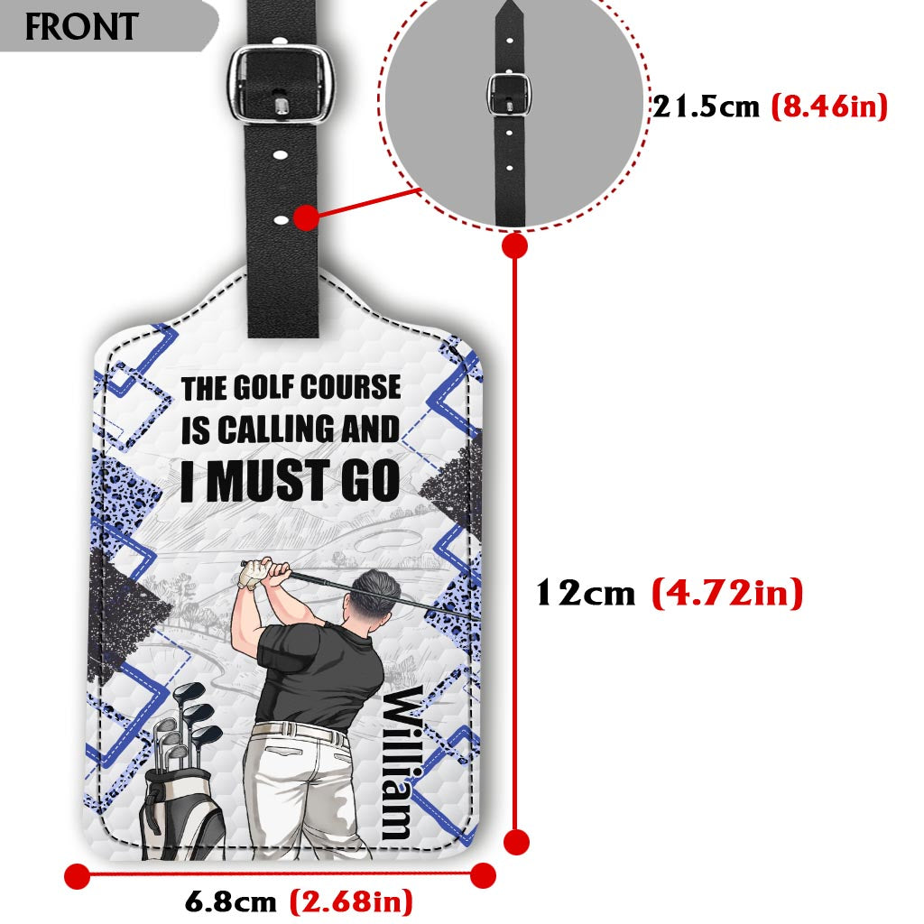 Just a girl - Personalized Golf Leather Luggage Tag