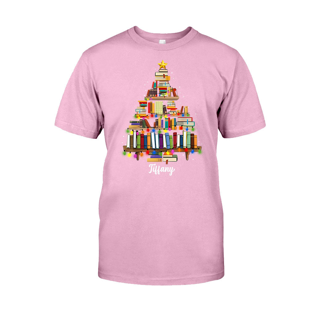 Books Christmas Tree - Personalized Book T-shirt And Hoodie