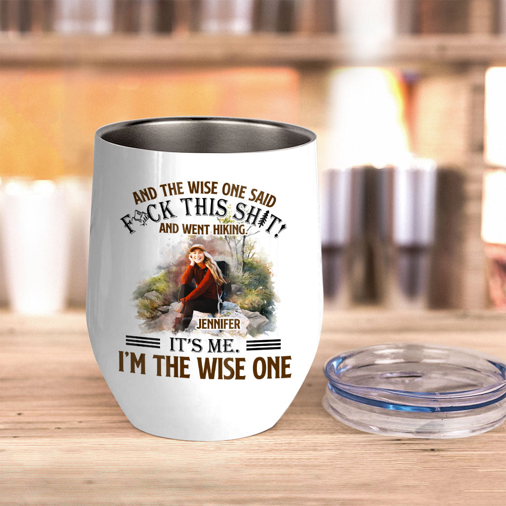 Et le sage dit - Gobelet à vin de randonnée personnalisé