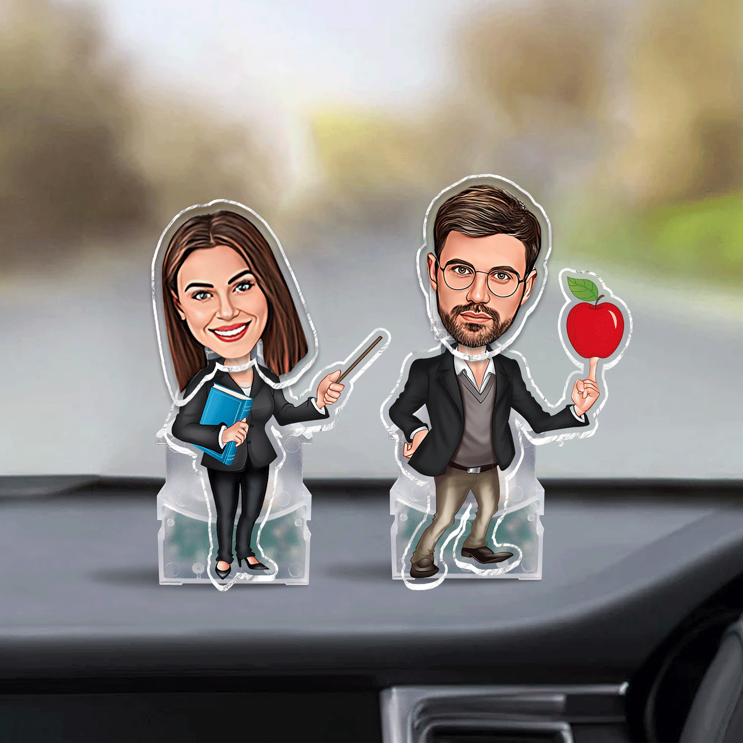 Lustige Fotofigur – Personalisierter Lehrer-Wackelkopf