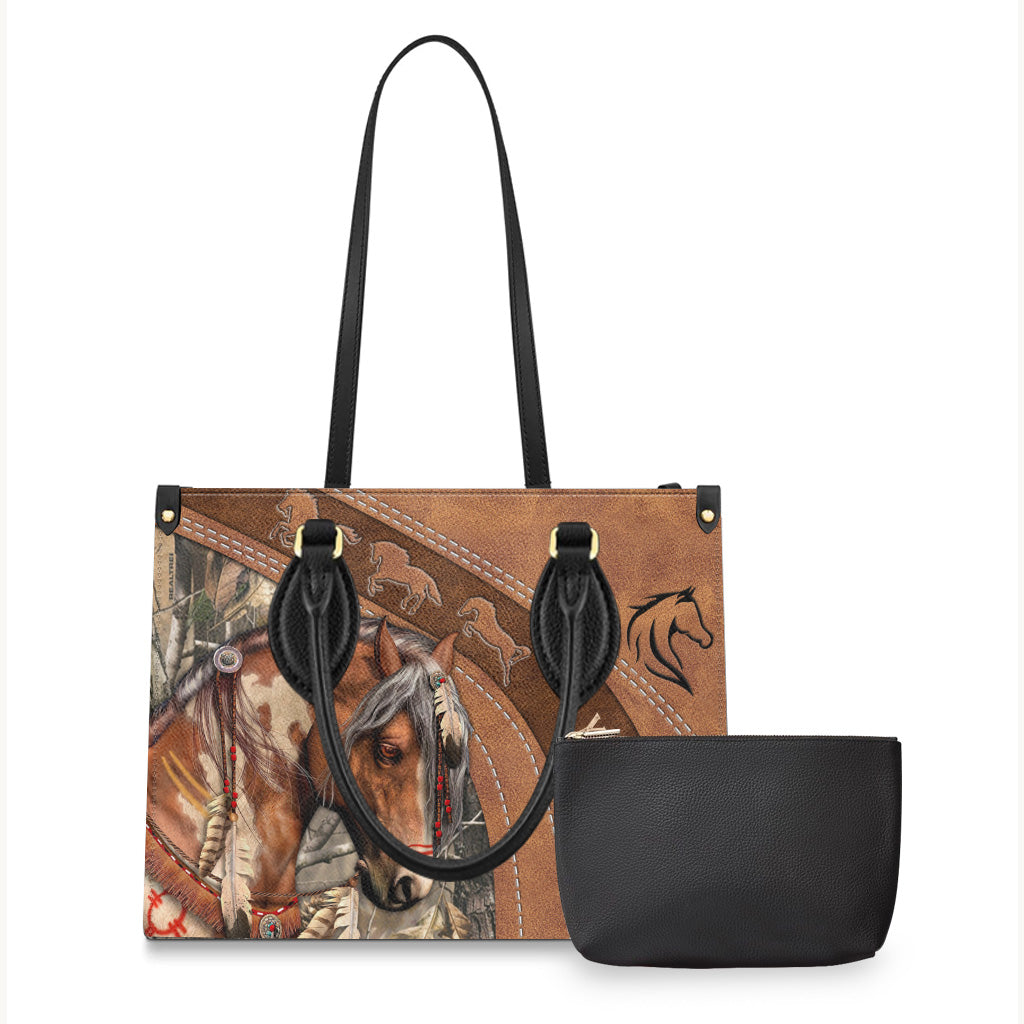 Love Horses - Personalized Horse Leather Handbag