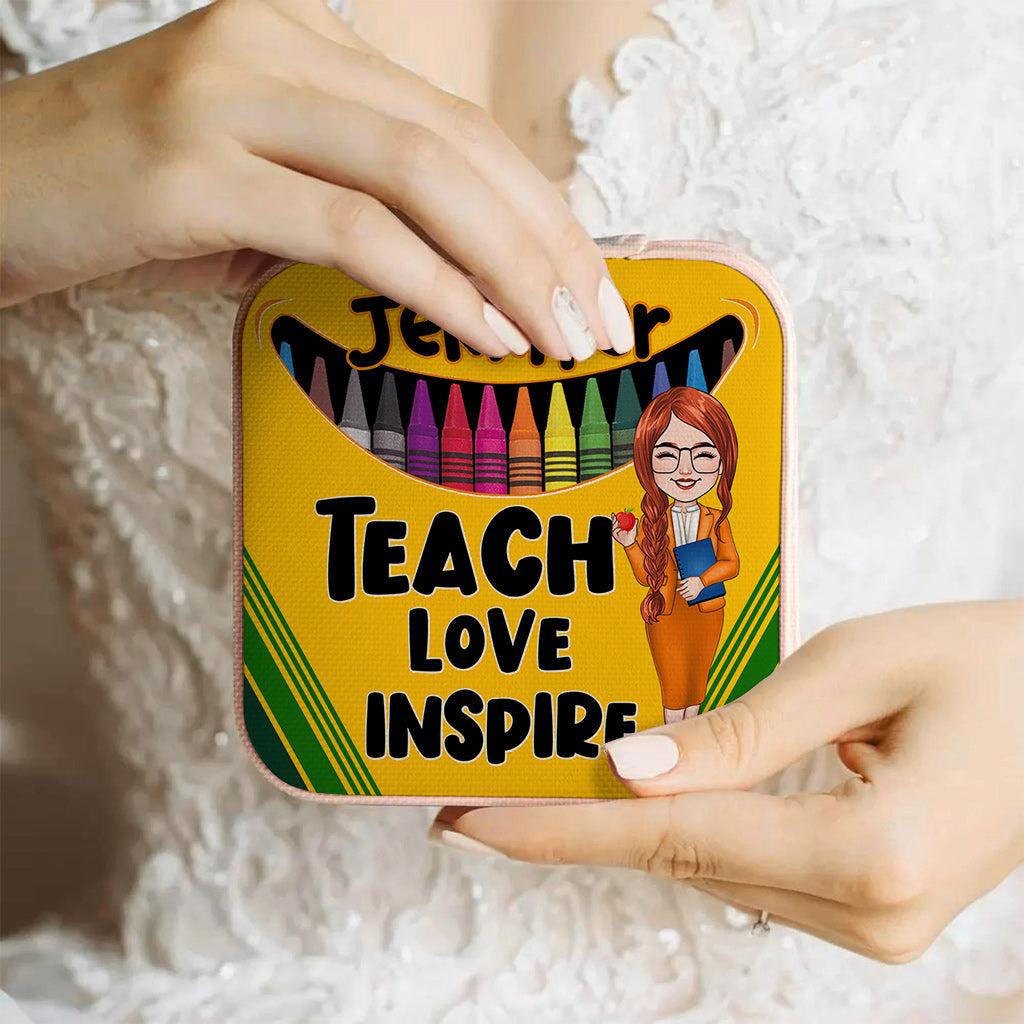 Teach Love Inspire - Personalized Teacher Jewelry Box