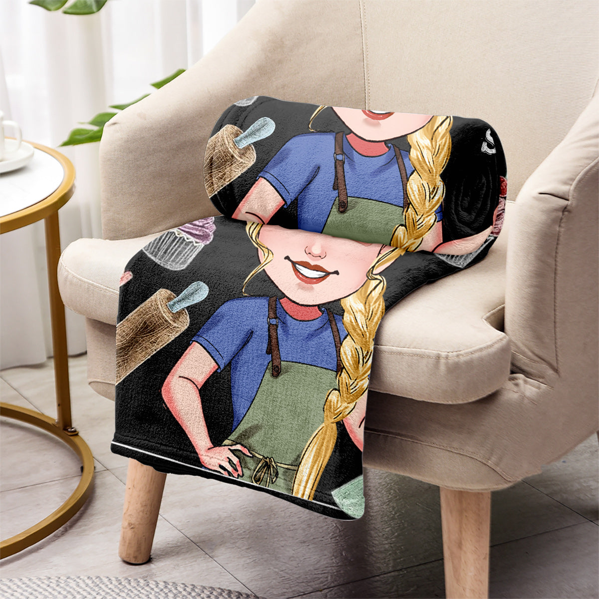 Life Is What You Bake It - Personalized Baking Blanket