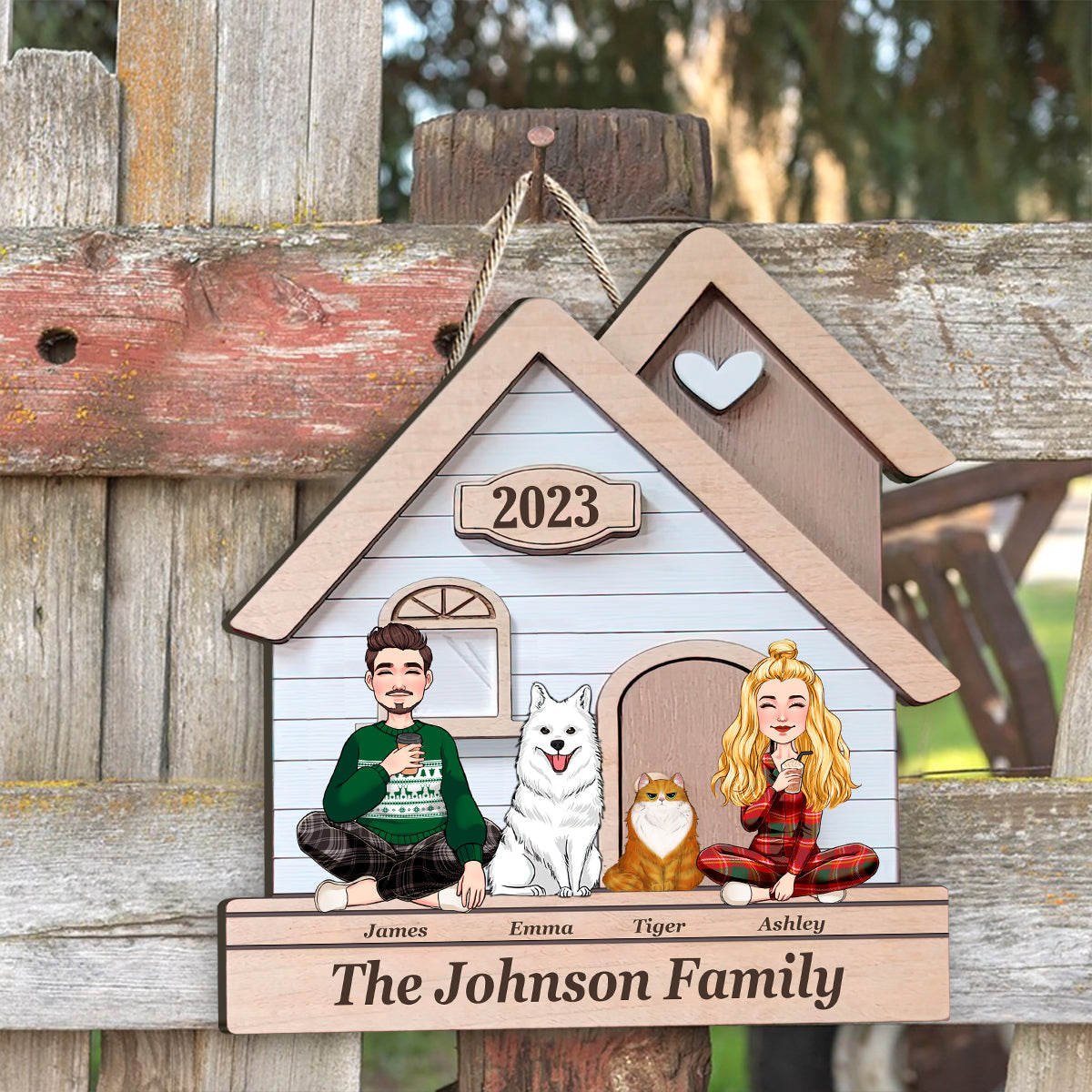 This Is Us - Personalized Husband And Wife Wood Sign