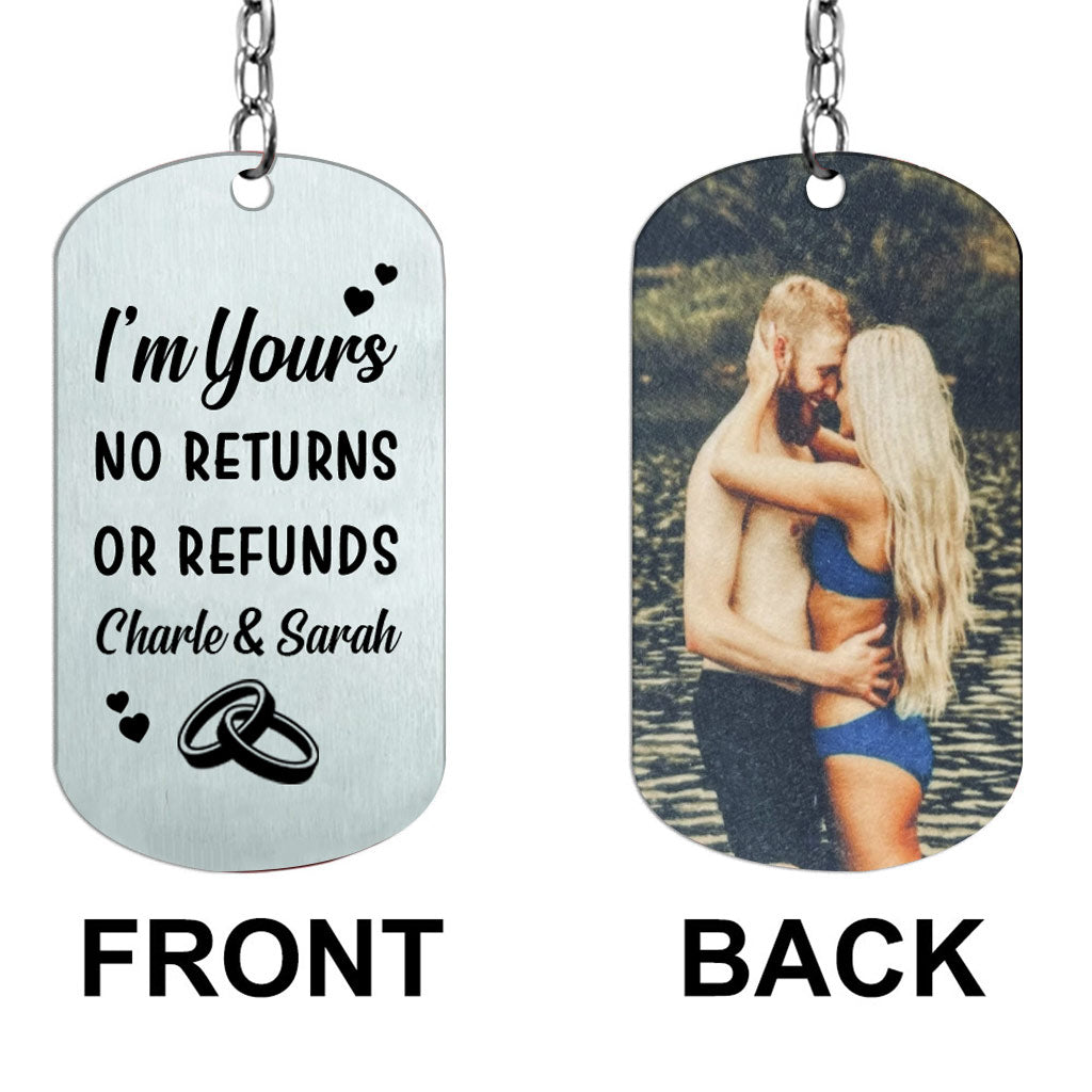 I'm Yours - Couple gift for husband, boyfriend, wife, girlfriend - Personalized Stainless Steel Keychain