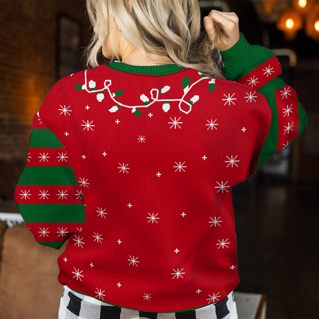 Santa Claws Christmas - Personalized Cat Ugly Sweater