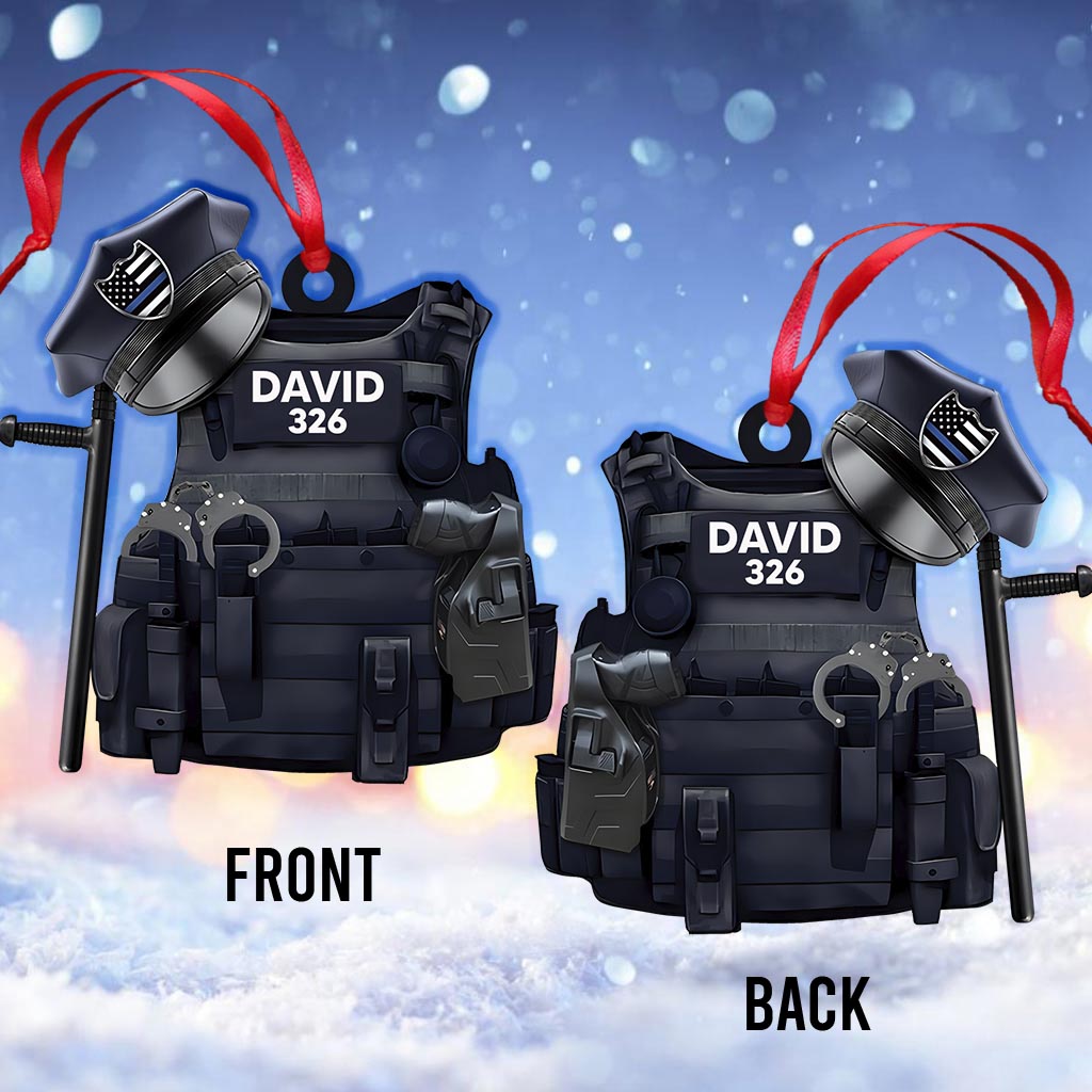 Gilet de police - Ornement personnalisé pour policier