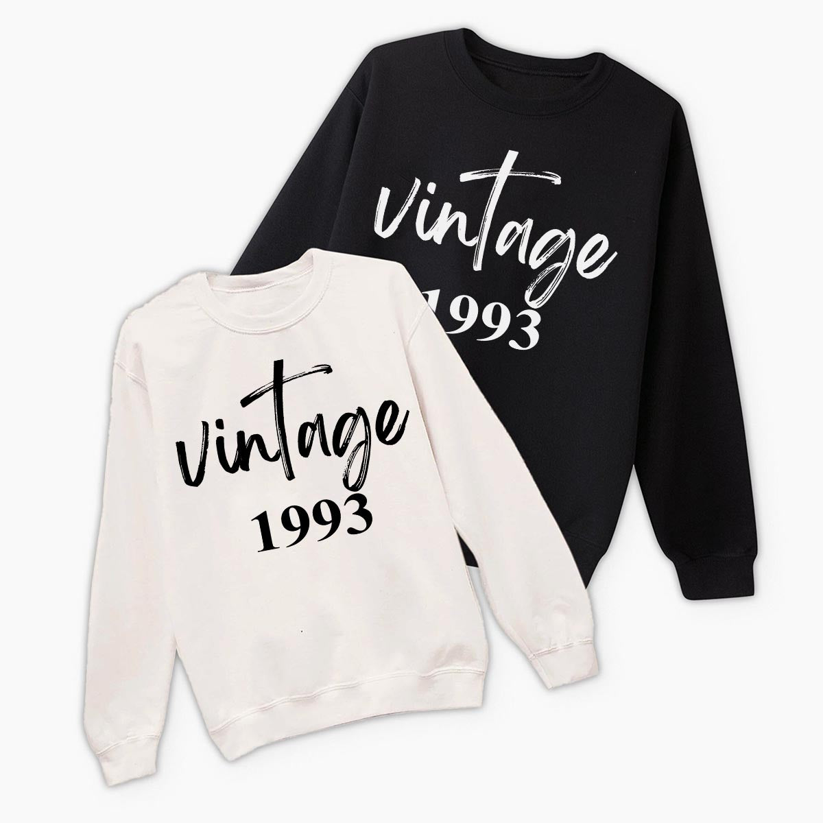 Version vintage - T-shirt et sweat à capuche personnalisés pour anniversaire