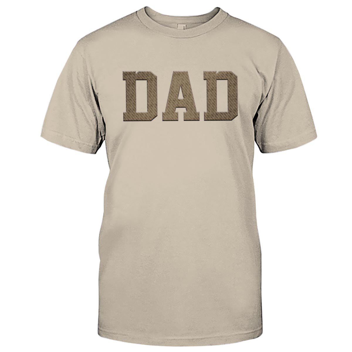 Custom Name - Personalized Father Embroidered T-shirt