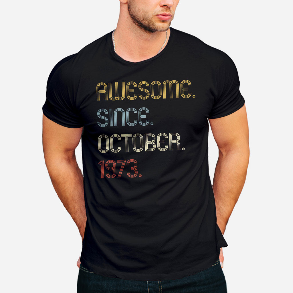 Awesome Since - Personalized Birthday T-shirt And Hoodie