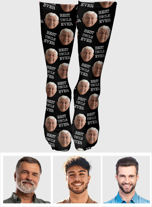 Custom Face - Personalized Uncle Socks