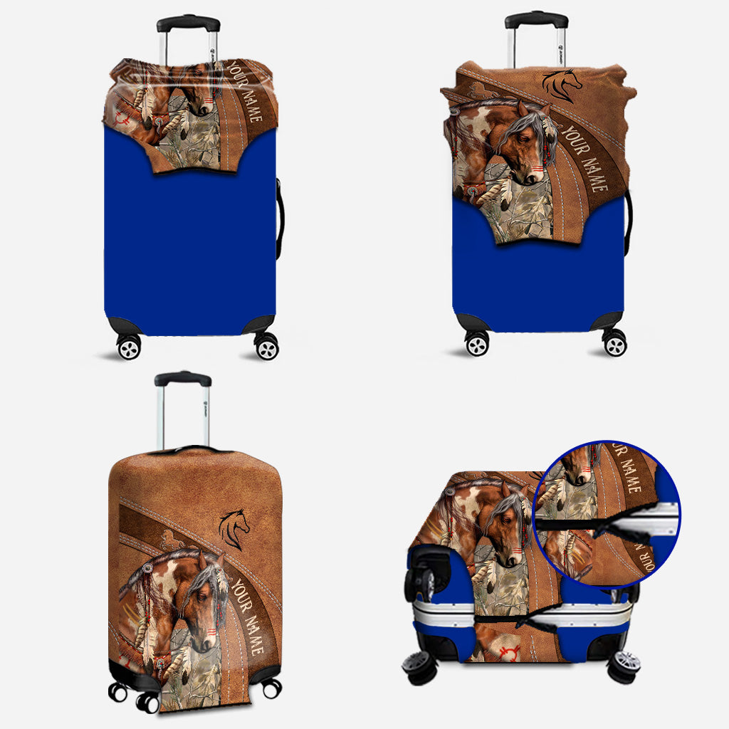 Love Horses - Personalized Horse Luggage Cover