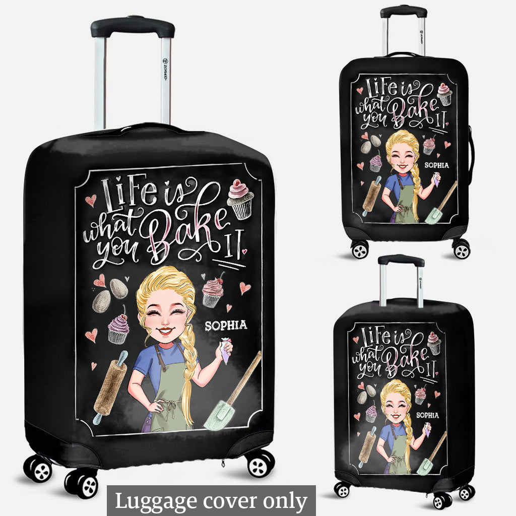 Life Is What You Bake It - Personalized Baking Luggage Cover