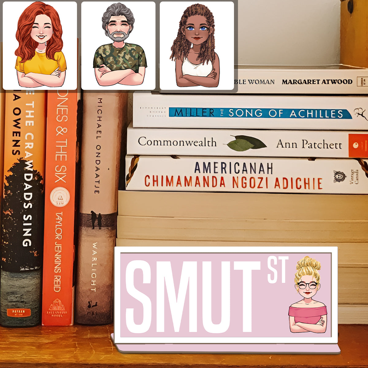 Book Category - Personalized Book 2 Layered Big Freestanding