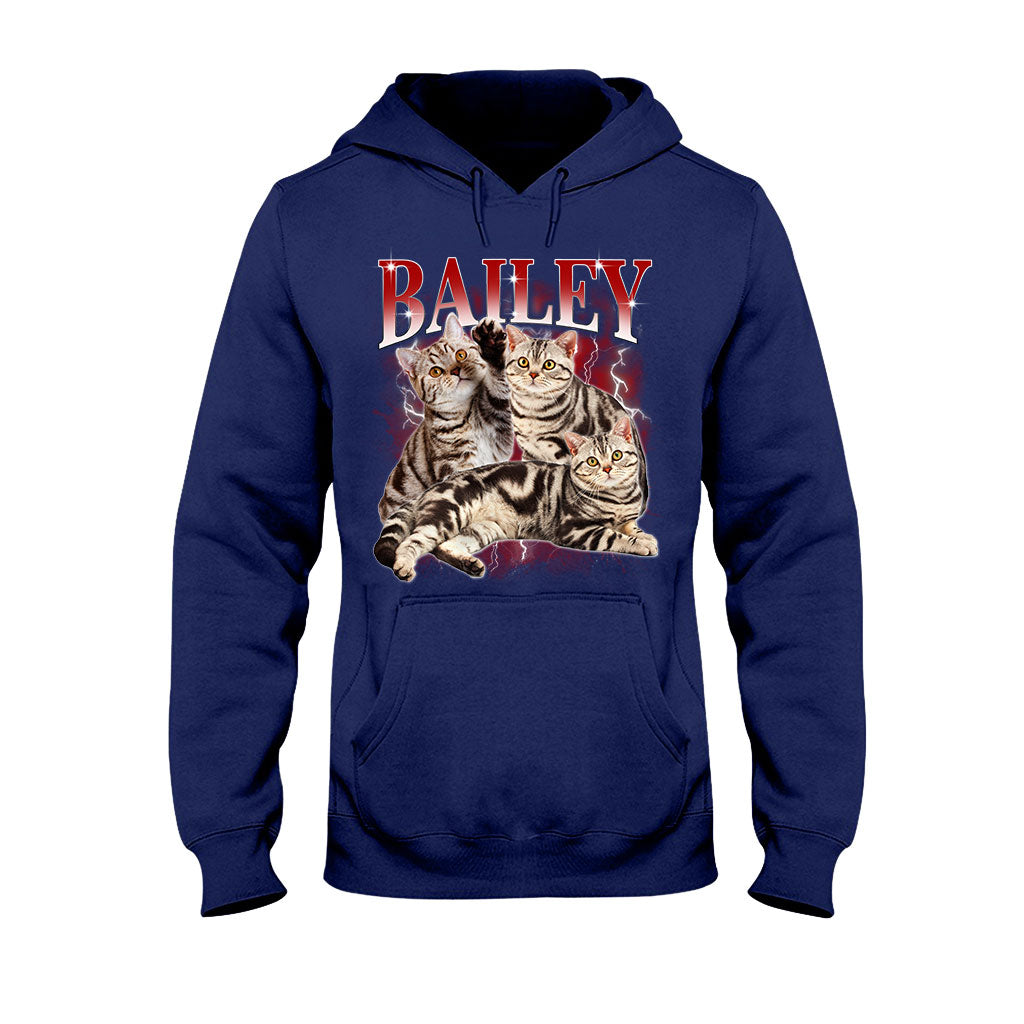 T-shirt et sweat à capuche personnalisés style rap bootleg - Cadeau idéal pour les amoureux des chiens et des chats - T-shirt et sweat à capuche personnalisés